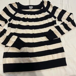 Black and White Striped Sweater